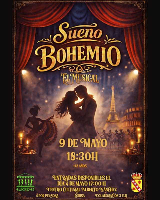 ‘Sueño Bohemio, el musical’ vuelve al ‘Alberto Sánchez’ de Cobisa