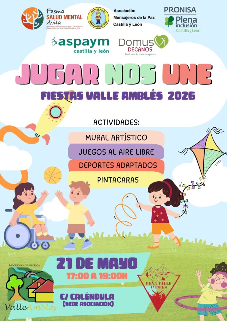 El evento ‘Jugar nos une’ promueve la convivencia en las fiestas del barrio del Valle Amblés