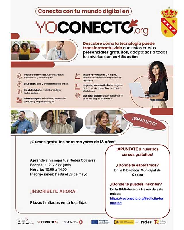 Nuevo curso de competencias digitales enfocado al manejo de las Redes Sociales