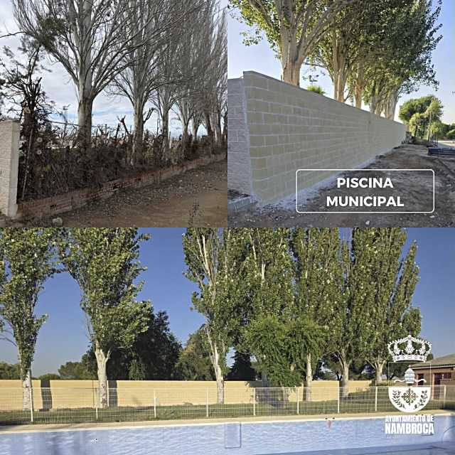 Finalizaron los trabajos de mejora y acondicionamiento de la piscina en Nambroca