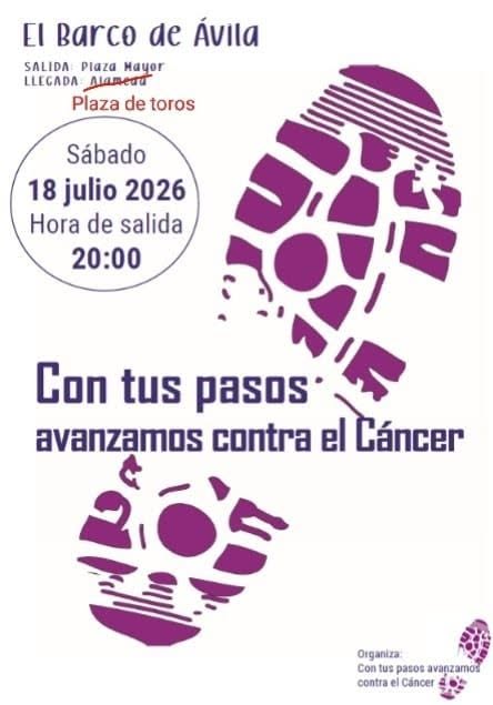 Celebración de la XI Marcha Solidaria ‘Con tus pasos avanzamos contra el Cáncer’ en Barco de Ávila