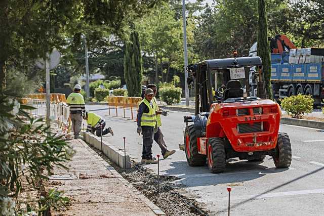 Comienza el proyecto de mejora de la accesibilidad en la Avenida de Atenas en Las Rozas