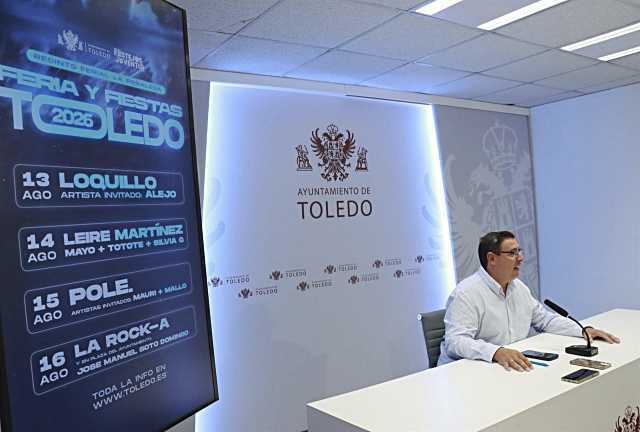 Toledo presenta un cartel con grandes artistas para las Ferias y Fiestas de este agosto