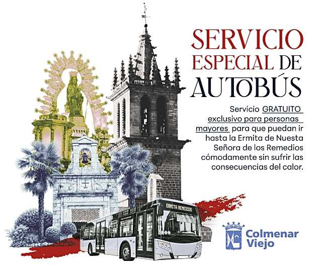 Un autobús gratuito unirá el Centro Social ‘El Vivero’ con la Ermita de Los Remedios