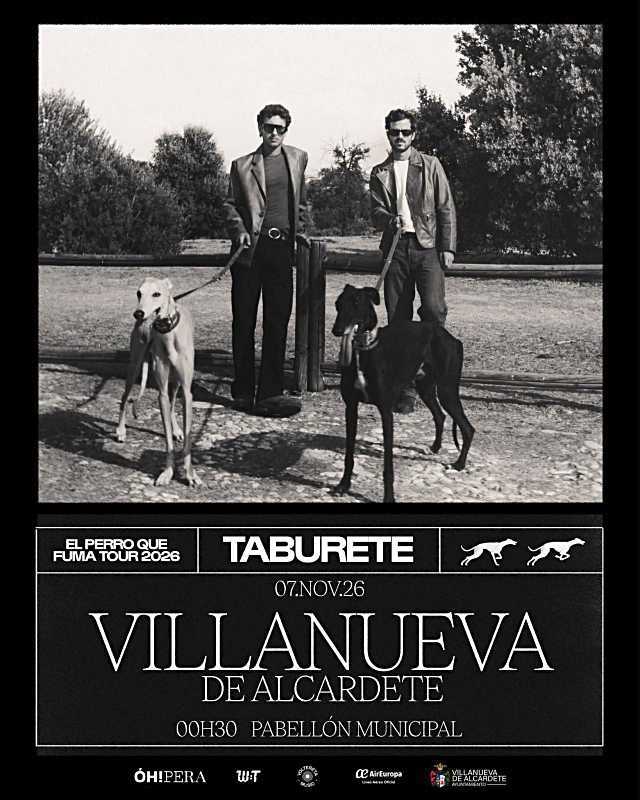 Una de las bandas más conocidas del país, Taburete, estarán actuando en Villanueva de Alcardete